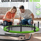 BCAN 40"/48" Foldable Mini Trampoline, Rebounder Trampoline for Adults, U/T Shape Adjustable Foam Handle, Exercise Rebounder for Adults Indoor/Garden Workout, Max Load 330lbs/440lbs