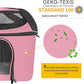 Soft-Sided Cat Carrier Bag Backpack Portable Breathable Collapsible Pet Carrier for Cats Kitten Puppy Small Dogs - Pink