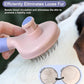 Pet Self-Cleaning Slicker Brush for Dogs & Cats, Deshedding Grooming Comb, Removes Loose Undercoat Hair & Mats, Skin-Friendly Massaging Tool for Long/Short Fur, Large & Small Breeds (Purple)