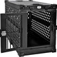 Heavy Duty Fully Collapsible Powder-Coated Aluminum Dog Crate - Medium (Black)