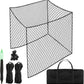 Soulchen 10 Feet Golf Batting Cage Netting Golf Practice Hitting Nets with 12 Spring Snaps 1 Storage Bag 4 Clips 1 Quick Installation Tool 1 Rope for Indoor, Outdoor & Backyard Practicing