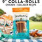 Collagen Rolls - 9" Collagen Rolls for Dogs - Long Lasting Healthy Joint Support - Rawhide Alternative - Skin & Coat Health - Made with Real Chicken, Value Pack, 3 Bags, 9 Count