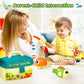 KMUYSL Baby Toys 6-24 Months, My First Tackle Box Plush Toys -4 Pcs Sensory Playset Soft Toys with Squeaker Crinkle for 6-24 Months Newborn Infant, Birthday for Boys Girls