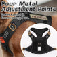 rabbitgoo Dog Harness No Pull, Military Dog Harness Medium Sized Dog with Handle & Molle, Easy Control Service Dog Vest Harness Training Walking, Adjustable Reflective Tactical Pet Harness, Black, M