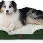 Bedsure XL Orthopedic Dog Bed for Extra Large Dogs - Washable XLarge Dog Cat Bed Waterproof, Comfort Dogs Couch Sofa with Washable Removable Cover, Pet Bed with Nonskid Bottom, Plush-Green, 42"