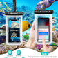 Hiearcool Waterproof Phone Pouch, Waterproof Phone Case, IPX8 Cellphone Dry Bag Compatible for iPhone 17 16 15 14 13 Pro Max Plus Cellphone Up to 8.3", Beach Essentials for Travel-Clear-4Pack