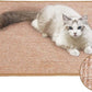 FUKUMARU Cat Scratcher Mat, 23.6 X 31.5 Inch Natural Sisal Cat Scratch Mats, Horizontal Cat Floor Scratching Pad Rug, Protect Carpets and Sofas Brown