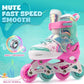 NEMONE Mermaid Inline Skates, 4 Sizes Adjustable Skates for Girls Kids with Light up Wheels, Indoor Beginner Outdoor for Kids Ages 4-6 5-8 6-12 8-12