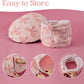 Lesure Cat Tunnel Bed for Indoor Cats - Cute Cat Donut Tunnel Toys with Washable Circle Cushion, Round Pet Peekaboo Cave Toy for Kitten/Puppy/Rabbit, Standard Pink Taffy