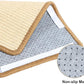 FUKUMARU Cat Scratcher Mat, 19.6 X 11.8 Inch Natural Sisal Cat Scratch Mats, Horizontal Cat Floor Scratching Pad Rug, Protect Carpets and Sofas - Beige