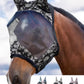 Harrison Howard LumiVista Horse Fly Mask Standard with Ears UV Protection for Horse Paisley Wave M Cob