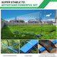 Portable Volleyball Net 5-Height Adjustable for Backyard with Widened Base, Tetoron Net, 6 Metal Stakes and 4 Sandbags, 12ft/14ft Volleyball Practice Training Equipment with Carry Bag