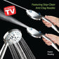 Hotel Spa AquaCare High Pressure 8-Mode Handheld Shower Head - Anti-clog Nozzles, Built-in Power Wash to Clean Tub, Extra Long 6 ft. Stainless Steel Hose, Wall & Overhead Brackets