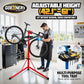 Bike Repair Stand, 176 LBS Heavy Duty Portable Bicycle Mechanic Maintenance Workstand with Tool Tray, Steel & Aluminum Shop Home Adjustable Height Foldable Bike Work Stand for E Bike, MTB, RB