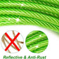Dog Tie Out Cable for Outside,10FT Heavy Duty Dog Leash&Chains with Swivel Hook,Small-Large Dogs Runner Cable Up to 250lbs, Long Dogs Lead Line for Yard Outdoor and Camping (250lbs 10FT, Green)