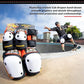 187 KILLER PADS Six Pack Pad Set, Elbow Pads, Knee Pads, and Wrist Guards - Ideal for Skateboarding, Roller Skating, and Inline Skating
