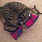 15" Cat Kicker Toy with Refillable Catnip Pocket (Red Flannel) - Filled with 1 oz Premium Canadian Catnip