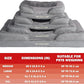 The Dog’s Bed, Orthopedic Standard Foam Waterproof Dog Bed with Standard Support, Medium Silver Grey Plush, Waterproof, Supportive Dog Bed with Replaceable Covers, Veterinary Approved
