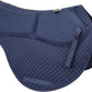 ECP Equine Comfort Products All-Purpose Contoured Correction Saddle Pad with Adjustable Memory Foam Inserts for Custom Support, Non-Slip, Shock Absorbing, 22” Spine, 19.5” Drop