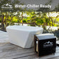 Endurance Cold Plunge 155 Gallon Ice Bath Tub Chiller Compatible Connections Inflatable, Durable, Portable, Insulated Design
