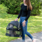 Pet Gear No-Zip View 360 Pet Safety Carrier & Car Seat for Small Dogs & Cats Push Button Entry, View 360 20-inch, Onyx