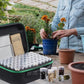 Seed Storage Box, Portable Seed Saving Box, Sturdy Seed Organizer Kit Seed Envelopes Funnel Label, Seed Container for Flower Plants Vegetable Seed, L-120 Slots