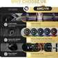 2 Inch Bumper Plates，10-500lbs，Barbell Rubber Olympic Weight Plates Set for Home Gym, Strength Training & Weight Lifting, Multiple Options Colors