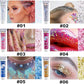 6PCS Pink Face Body Glitter Gel，Mermaid Holographic Sequins Chunky Glitter Paint for Party Singer Concerts Music Festival Rave Accessories for Girls Women Face Body Hair Sparkling Makeup
