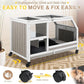 Rabbit Hutch Indoor - Weatherproof, Multi-Level, Easy Assembly, Lockable, and Comfortable