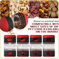 Dog Food Puzzle Toy Adjustable Treat Dispensing Food Dispenser Slow Feeder Bowls Puppy Enrichment Toy Ball Dog Interactive Chase Training Toys for Small Medium Large Dogs