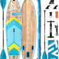 Inflatable Stand Up Paddle Board for Adults with Seam Welded Technology, 10'6''x33''x6'', Durable SUP with Dual-Blade Paddle and Complete Accessories, 390 lbs Capacity, Beginner-Friendly