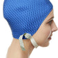 Beemo Swim Cap Women Chin Strap Bubble Crepe Latex Long Short Hair Swimming Caps