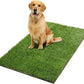 Ottomanson Artificial Grass Puppy Potty Training Pad, 2'7" x 3' Reusable Pee Pad for Small Pets and Dogs