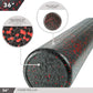 High-Density Round Foam Rollers - 4 Size and 8 Color Options - Massage Rollers for Stretching, Deep Tissue and Myofascial Release
