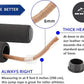 HUEY Sport Leather Jump Rope Skipping Rope for Speed Quiet Training Boxing MMA Cardio Crossfit Fitness Workout Indoor and Outside Exercise for Adult Kids Men and Women (5.5 oz)