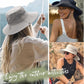 FURTALK Womens Sun Hat with Ponytail Hole Beach Hiking Summer Wide Brim UPF 80+ Outdoor Protection Foldable Bucket Hat