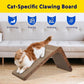 Cat Scratcher with Cat Toys Ball Track, Build-in Ball, L-Shaped Scratcher, Cardboard Lounge Bed, Stable and Durable, Furniture Protector, Reversible