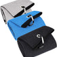 3 Pack Large Golf Towels, 16" x 24" Tri-Fold Portable Microfiber Fabric Waffle Pattern Golf Towel for Golf Bag with Carabiner Clip to Quickly Remove Sand, Mud, Dirt and Sweat