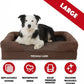The Dog’s Bed, Large Brown Plush 36x27, Memory Foam, Pain Relief: Arthritis, Hip & Elbow Dysplasia, Post Surgery, Lameness, Supportive, Calming, Waterproof Washable Cover, Veterinary Approved