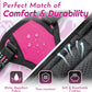 Eagloo Small Dog Harness No Pull, Service Vest with Reflective Strips and Control Handle, Adjustable and Comfortable for Easy Walking, No Choke Pet Harness with 2 Metal Rings, Rose Red, XS