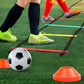 Agility Ladder Speed Training Equipment, 9 Rung 13FT Sports Agility Ladders Set Workout Ladder with 10 Disc Cones for Soccer, Speed, Football Fitness Feet Training