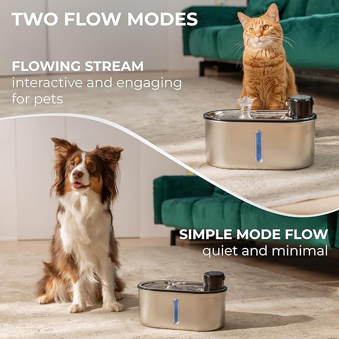 Replacement Filters for Stainless Steel Cat Water Fountain – 8 Pack Activated Carbon & Ion Exchange Resin for Fresh & Clean Drinking