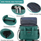 BAGLHER Dog Travel Bag, Airline Approved Pet Tote Organizer with Multi-Function Pockets, 2 X Food Storage Containers and 2 X Collapsible Dog Bowls, Perfect Weekend Pet Travel Set for Dog, Cat Green