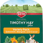 Kaytee Timothy Hay Plus Spearmint/Marigold/Carrot 3 Flavor Variety Pack for Pet Guinea Pigs, Rabbits & Other Small Animals, 60 Ounce (Pack of 1)