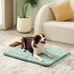 Made4Pets Dog Crate Pad Bed for Medium Large Dogs, Washable & Reversible, Anti-Slip Kennel Mat for Cozy Sleeping, Soft Fluffy Dog Bed for Indoor & Outdoor Use, 35"x23", Green