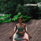 YOGA DESIGN LAB | The Combo Yoga Mat | 2-in-1 Mat+Towel | Eco Luxury | Ideal for Hot Yoga, Power, Bikram, Ashtanga, Sweat | Studio Quality | Includes Carrying Strap!