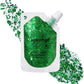 Holographic Face Glitter Gel Body Shimmer Makeup for for Hair, Face, Clavicle, Arm, Nail, Eyeshadow, Long Lasting Waterproof Party Glitter for St. Patrick's Day, 1.35oz (Grass Green #16)