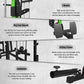 Smith Machine,2200 LBS Squat Rack for Home Gym with Dual Pulley System,Multifunctional Power Rack Cage for Strength Training with More Attachments