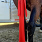 Ranch Hand Horse Tail Bag - Stretchable Horse Tail Bag Made from Durable Stretchy Material- Damage-Free Tail Protection - Gentle Grooming Essential for Healthy Growth - Tail Care Accessory Grroming- Light Red