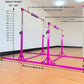 Gymnastics Double Horizontal Bars 3Play Parallel Bars Uneven Bars Gymnastics Training Kip Bar with 304 Stainless Steel Regulating Arms & Fiberglass Rail for Indoor Outdoor Home Club Use